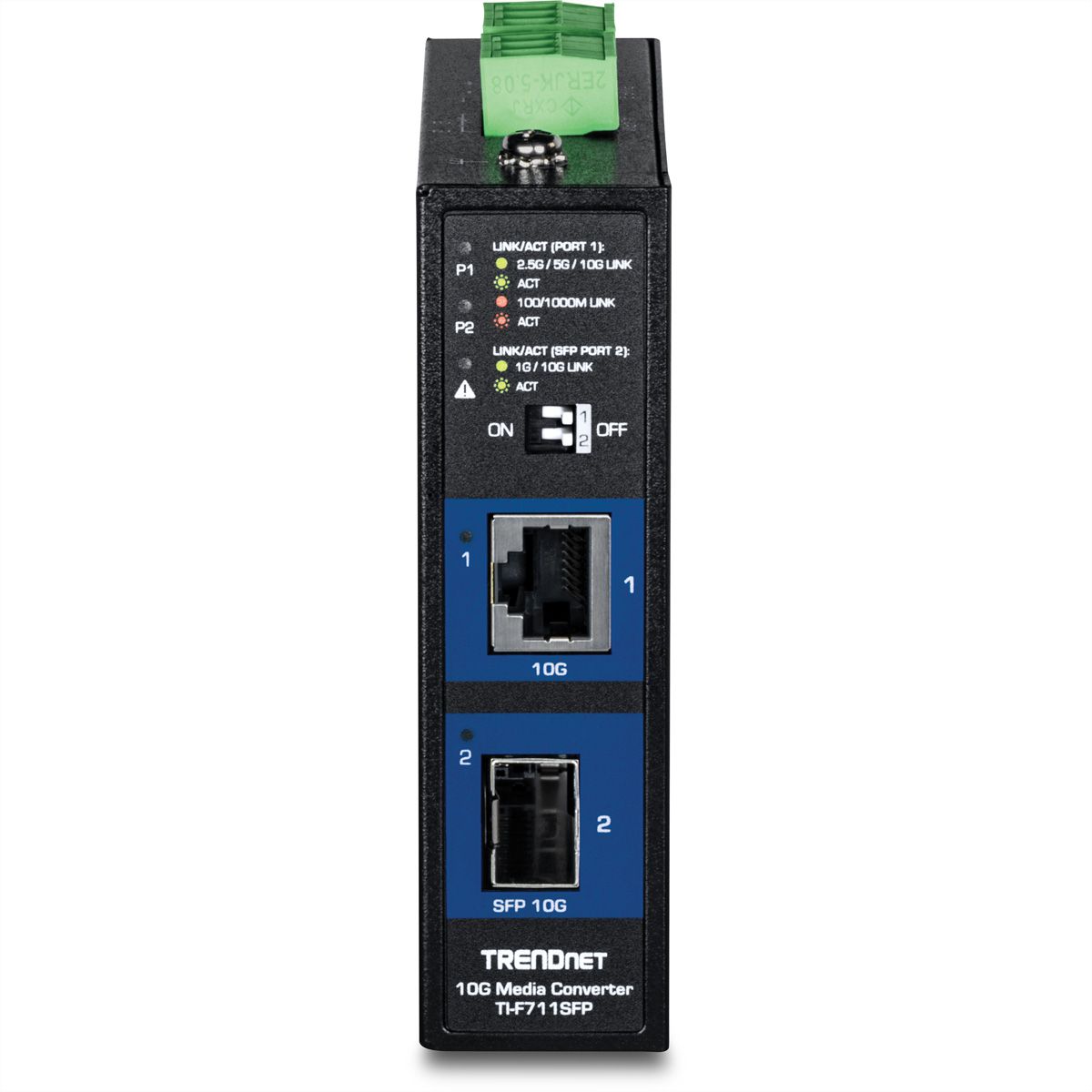 TRENDnet TI-F711SFP Convertisseur industriel de médias SFP+ 10G