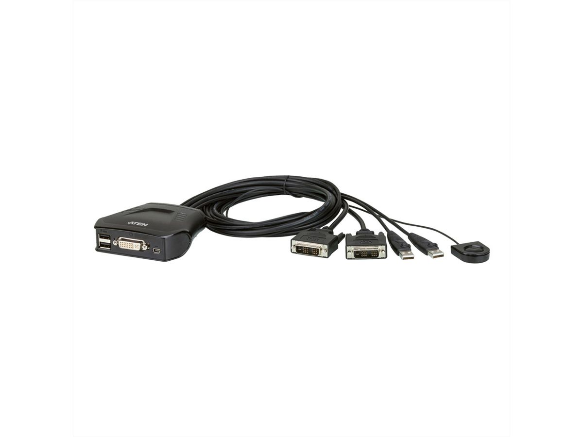 ATEN CS22D Commutateur KVM DVI USB à 2 ports