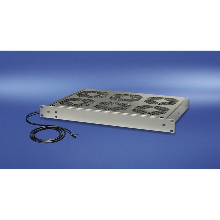 Unité de ventilation 19'' SCHROFF, 1 U, Contrôle et surveillance de la vitesse, 6 ventilateurs, 24 VDC