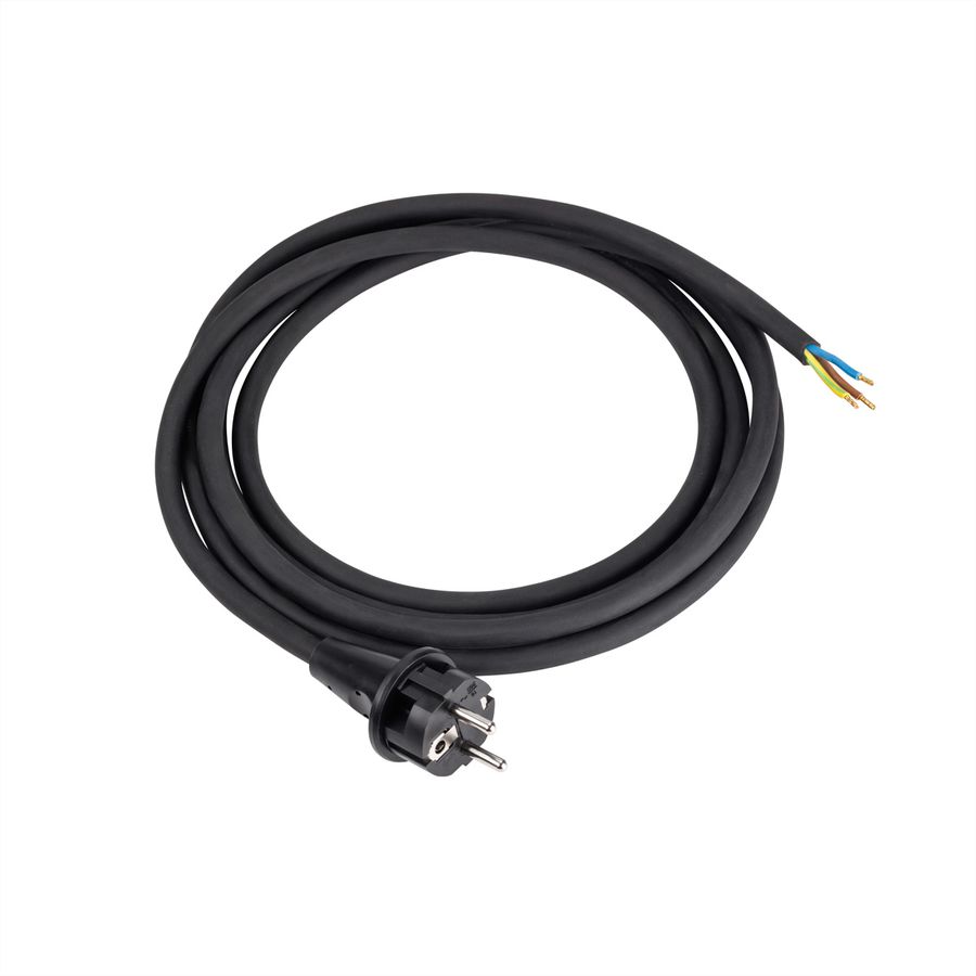 BACHMANN Câble néoprène 3G1.50 3m, H07RN-F 3G1.50 noir 32/fils ouverts