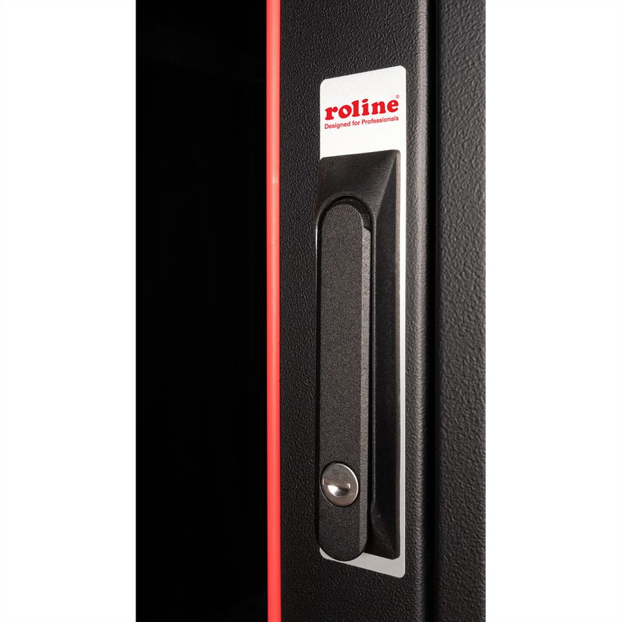 ROLINE 19" Baie réseau Pro 32U, 800x800 LxP Porte verre noir