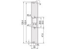 Profil en U SCHROFF Face avant, blindable, découpe Sub-D, 3 U, 4 F, 1 x 15 broches, 2,5 mm, alu, face vue anodisée, face d'appui conductrice