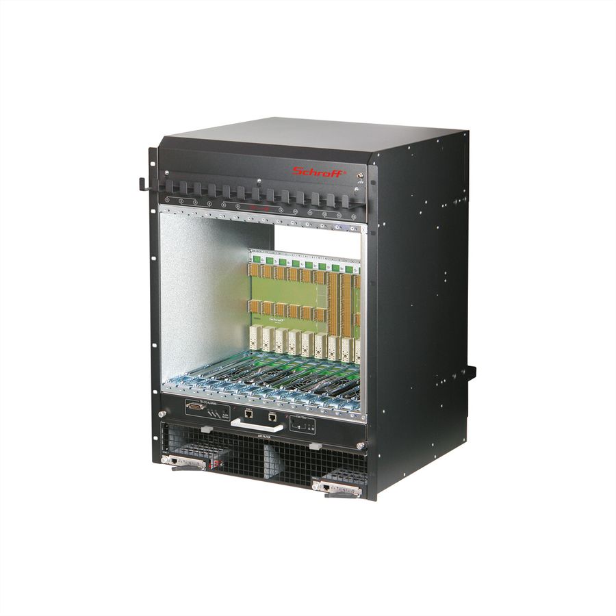SCHROFF ATCA série 450/40, 14 slots, DC, Dual Star, Radial IPMB