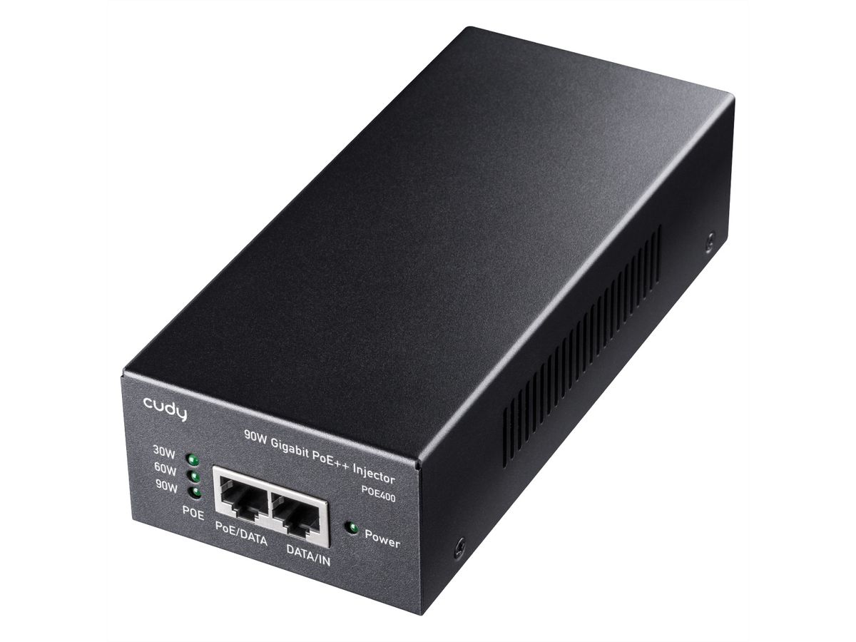 CUDY POE400 Injecteur 90W PoE+/PoE, Gigabit