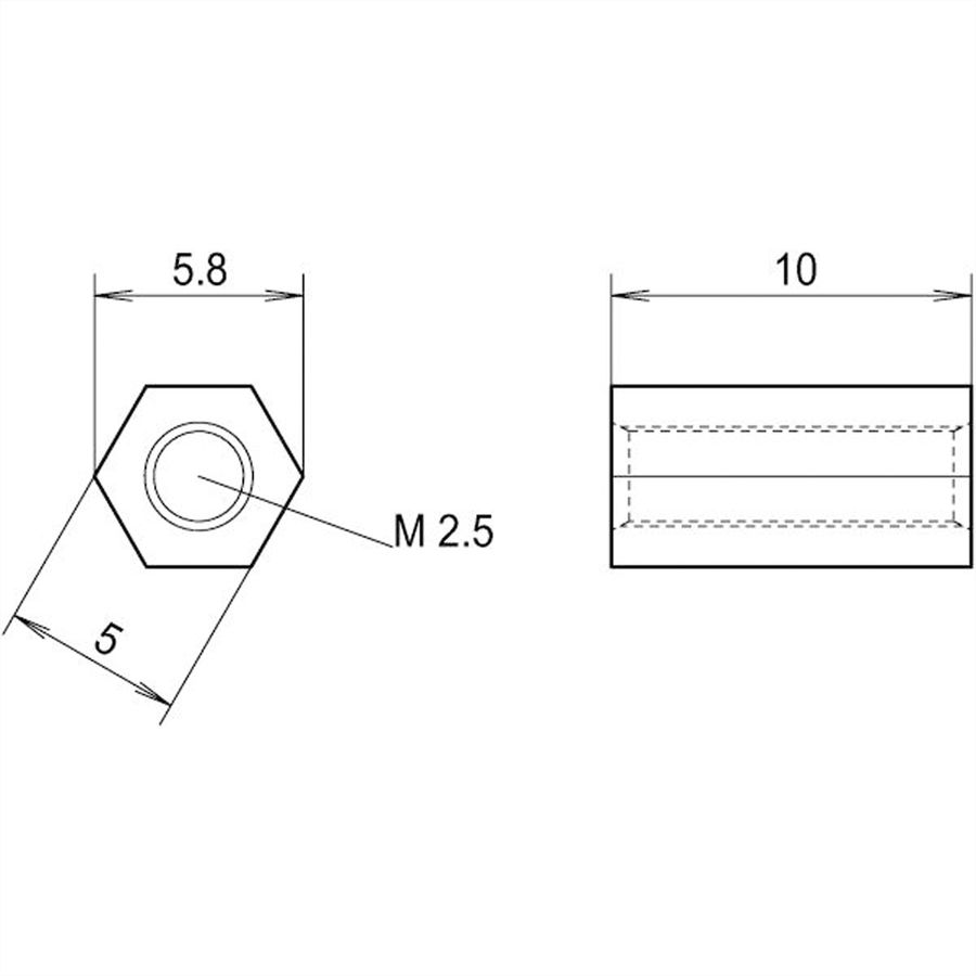 Entretoise SCHROFF pour le montage des cartes mezzanine PMC et FMC