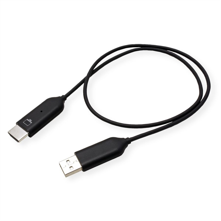 ROLINE Kit de dongle d'affichage P2P sans fil, Tx+Rx, Wireless USB-C vers HDMI, 1080p, 20 m