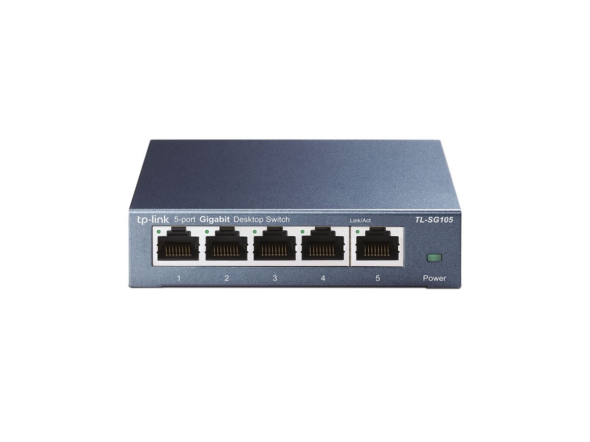 TP-Link TL-SG105 commutateur réseau Non-géré L2 Gigabit Ethernet (10/100/1000) Noir