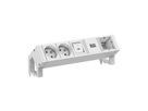 BACHMANN DESK2 white 2xUTE 1xinterrupteur 1xCM 0,2m GST18 RAL9010