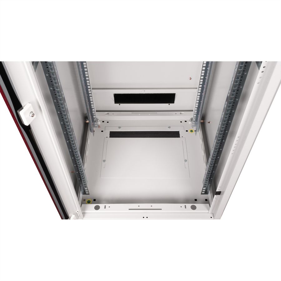 ROLINE 19" Baie réseau Pro 42U, 600x600 LxP Porte verre gris
