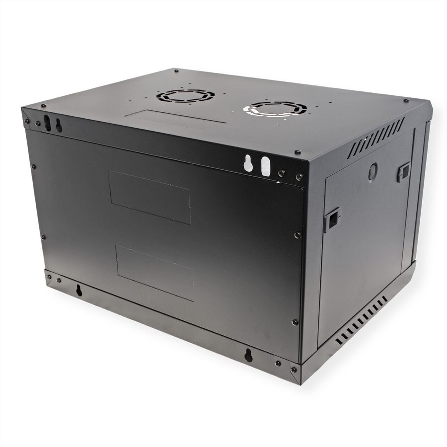 ROLINE 19" Boîtier mural Basic Plus 6U, 600x450 LxP noir