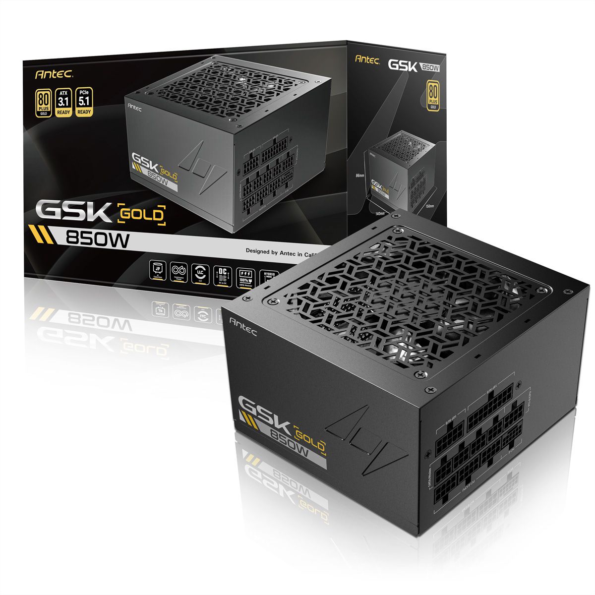 ANTEC GSK850 ATX3.1 Alimentation 850W