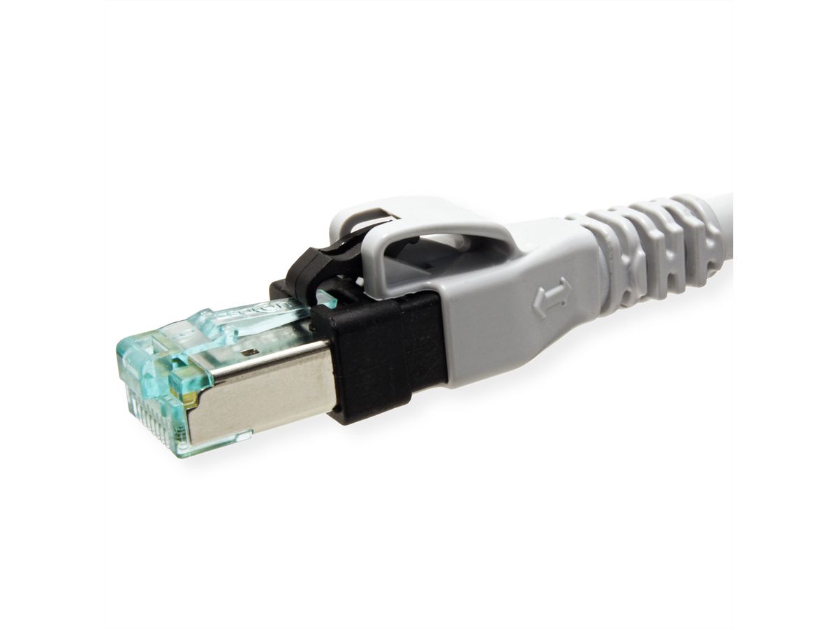 Cordon EasyLan DualBoot PushPull IP20, Cat.6A (Classe EA), S/FTP, gris, 7,5 m