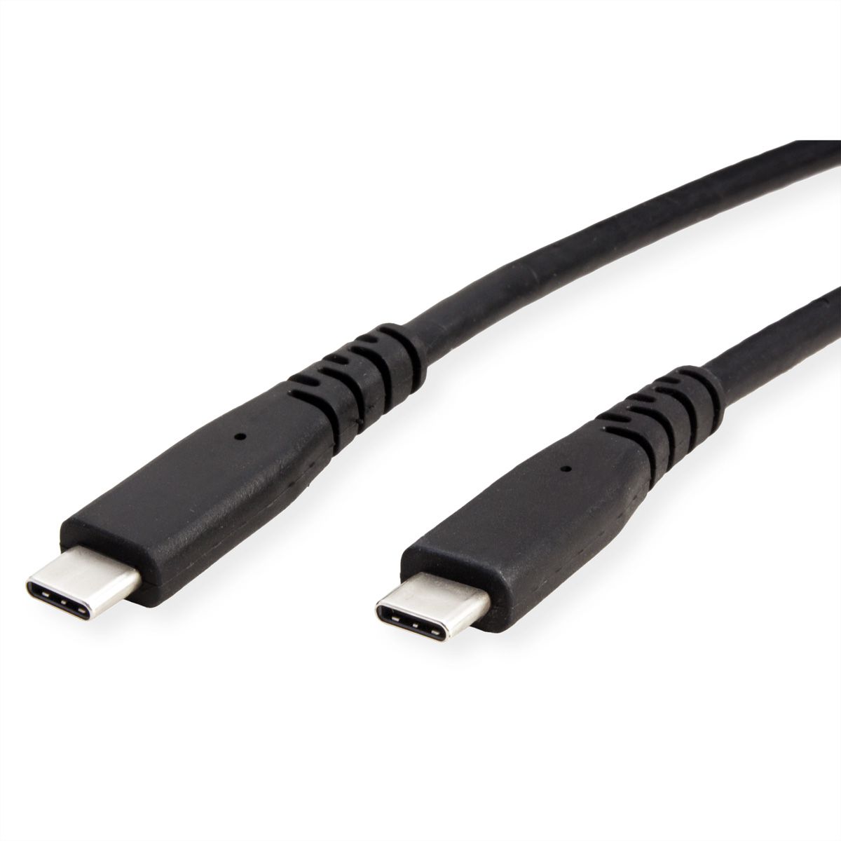 ROLINE Câble USB4 Gen3x2, C–C, M/M, 8K UHD-2, 80Gbit/s, 240W, noir, 0,5 m