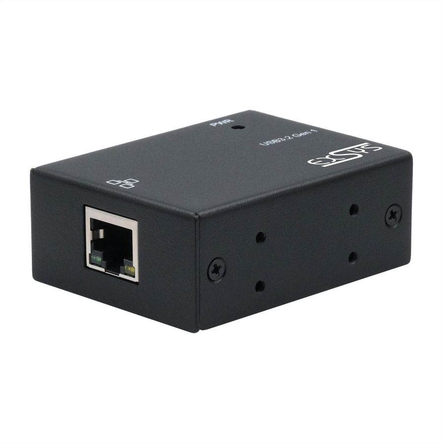 EXSYS EX-13021HMV USB 3.2 type B vers Ethernet 1 Gigabit, kit rail DIN inclus