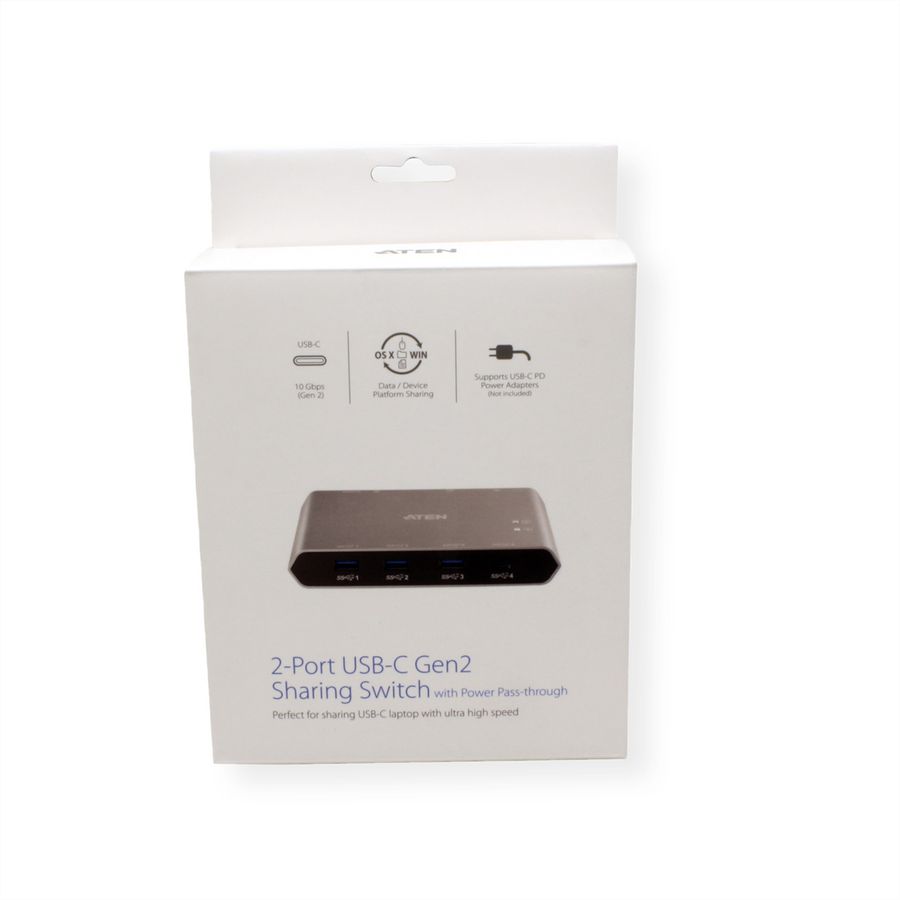 ATEN US3342 Commutateur de partage 2 ports USB-C Gen 2