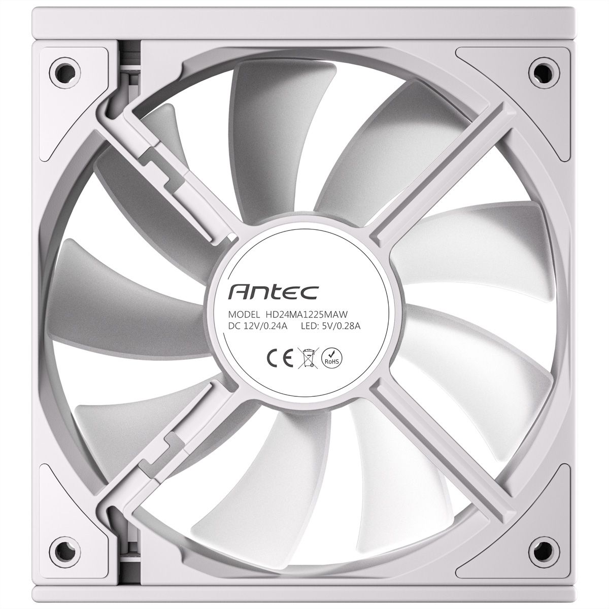 ANTEC Ventilateur de boîtier PC C120 ARGB 120 mm, lot de 3, blanc
