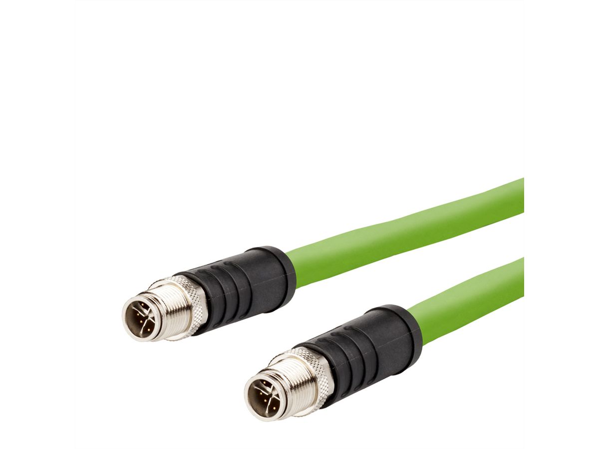 METZ CONNECT Câble Ethernet industriel M12 M/M, codage X, 2 m