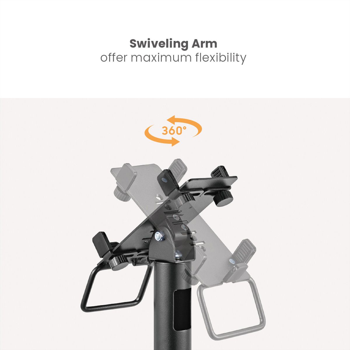 ROLINE Support universel pivotant/inclinable pour terminal de cartes de crédit