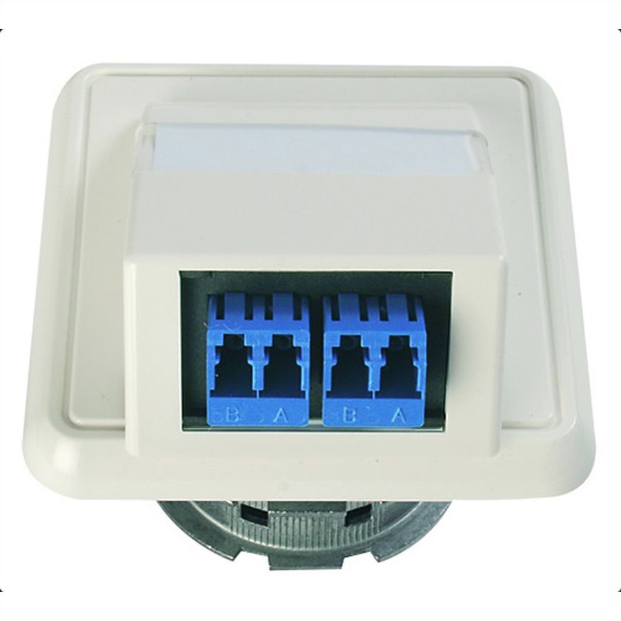 TELEGÄRTNER Embase pour fibre optique 2xLC Duplex, (A+C)