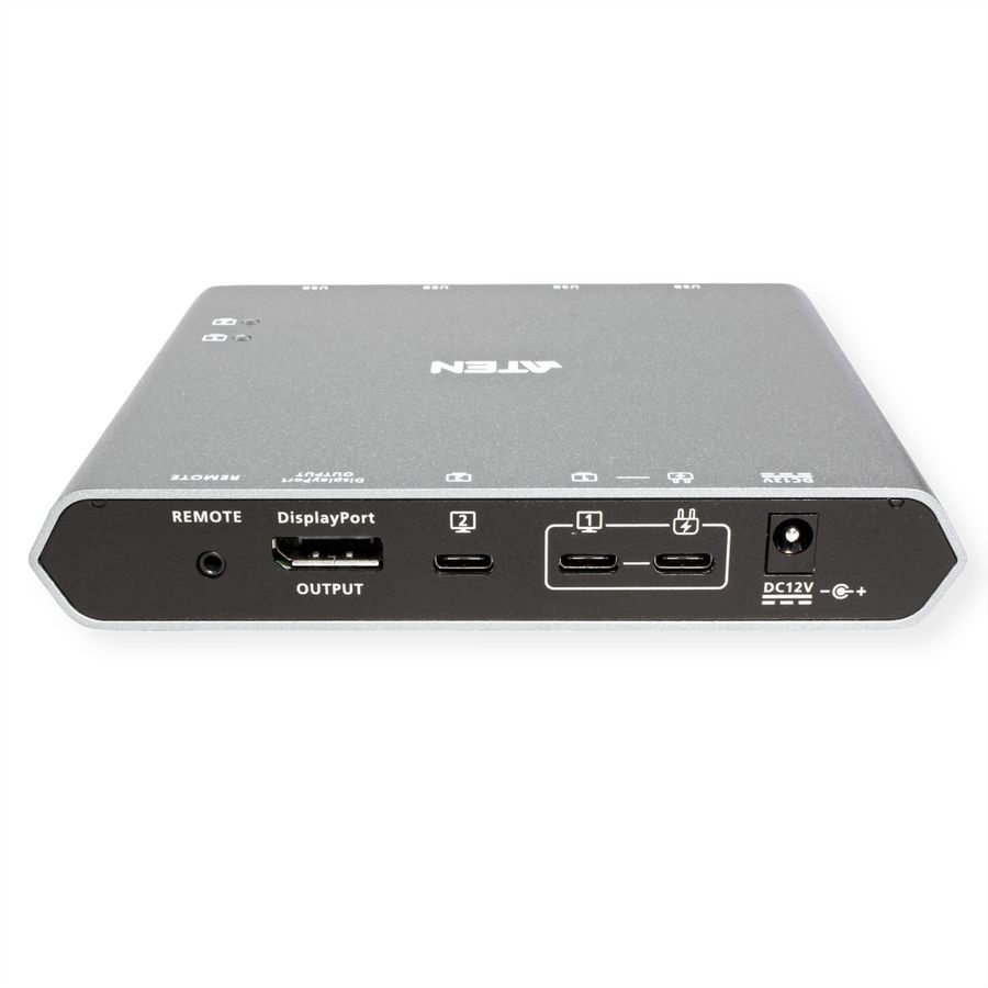 ATEN US3311 Commutateur KVM à 2 ports 4K DisplayPort USB-C avec passage d'alimentation
