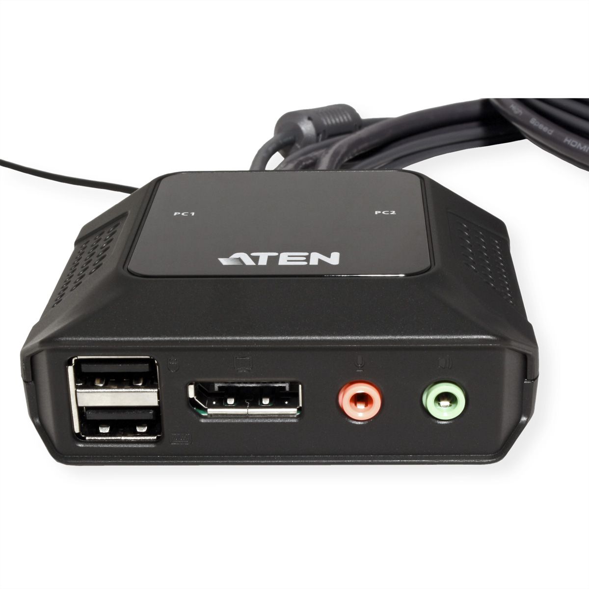 ATEN CS52DP Commutateur KVM hybride DisplayPort 2 ports USB-C