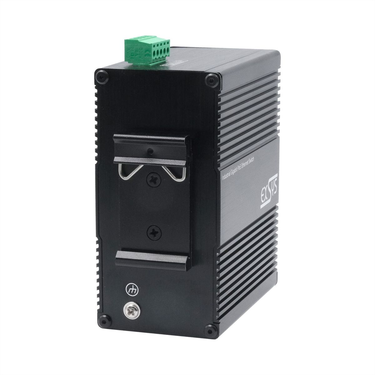 EXSYS EX-62026PoE Mini-commutateur Gigabit PoE industriel à 10 ports, 8x PoE + 2x 10/100/1000Tx