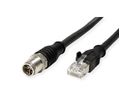 METZ CONNECT Câble Ethernet industriel M12-RJ45, codage X, noir, 2 m