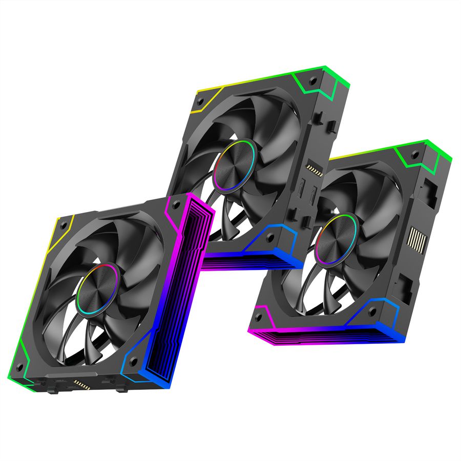 Xilence XPF120.ARGB 120mm PWM Ventilateur de boîtier, ARGB LED