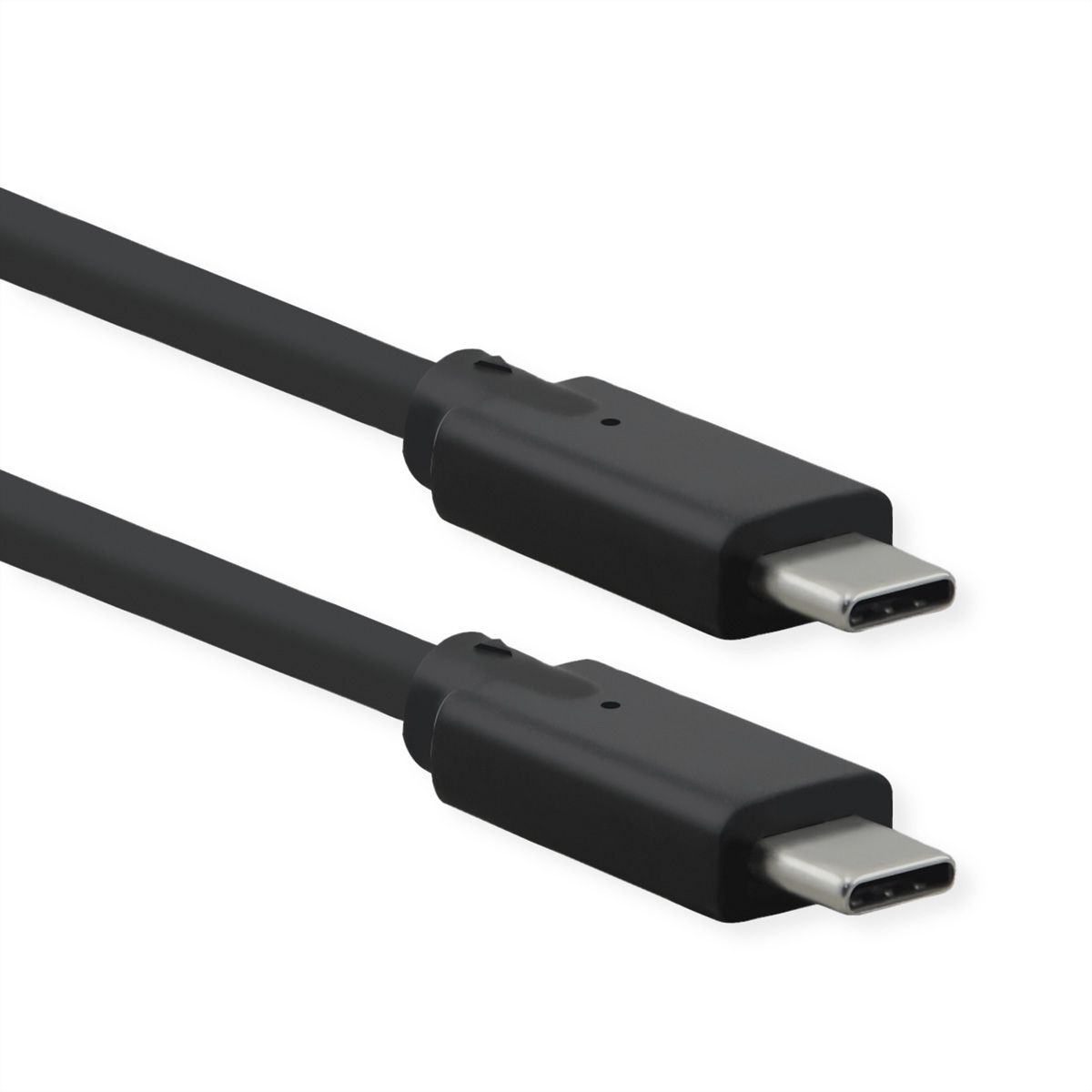 ROLINE Câble USB 3.2 Gen 2x2, avec PD, C-C, M/M, 4K UHD-1, 20Gbit/s, Emark, 100W, noir, 1 m