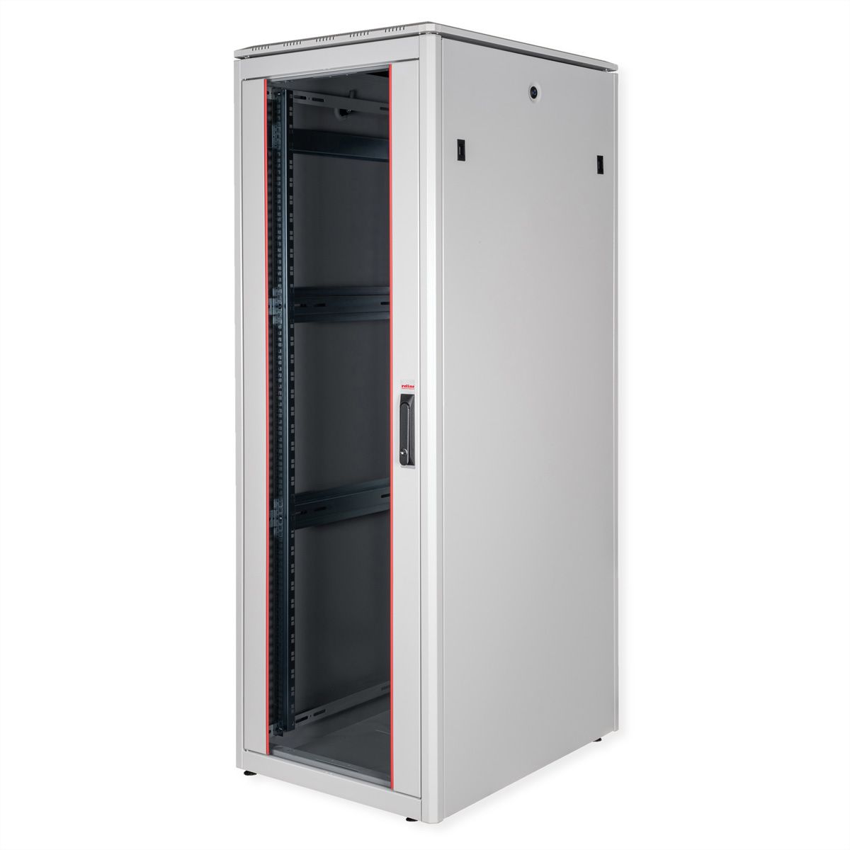 ROLINE 19" Baie réseau Pro 36U, 600x800 LxP Porte verre gris