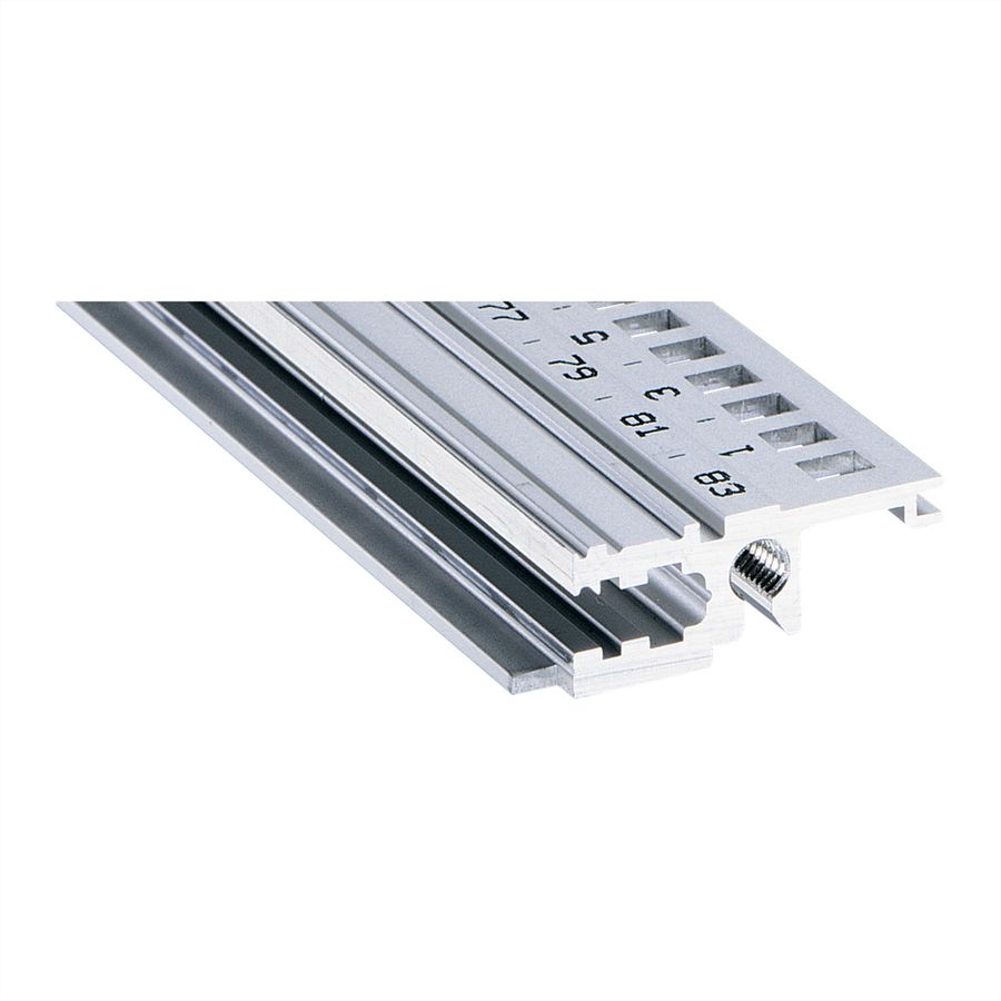 Rail horizontal SCHROFF, avant, type L-KD, léger, lèvre courte, 40 CV