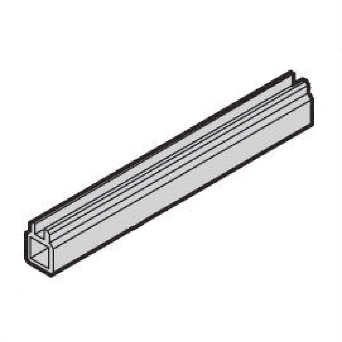 SCHROFF Rail de guidage en plusieurs parties, pièce intermédiaire, profilé aluminium, 160 mm, largeur de rainure 2,5 mm, argent, 10 pièces