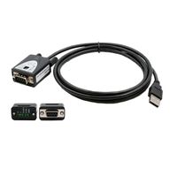 EXSYS EX-1346 Convertisseur de port USB 2.0 vers 1x série RS-422/485, câble, FDTI, noir, 1,8 m