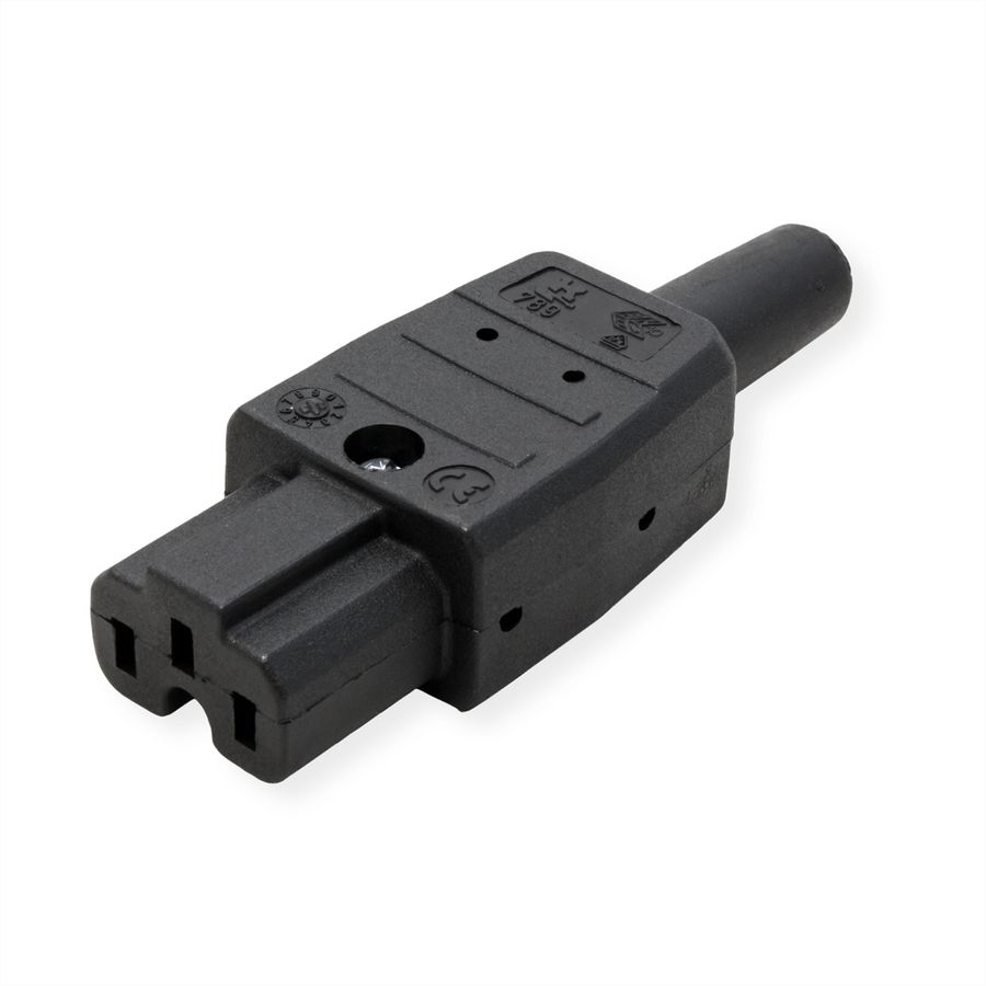BACHMANN Prise appareil chaud 789 155°C, noir