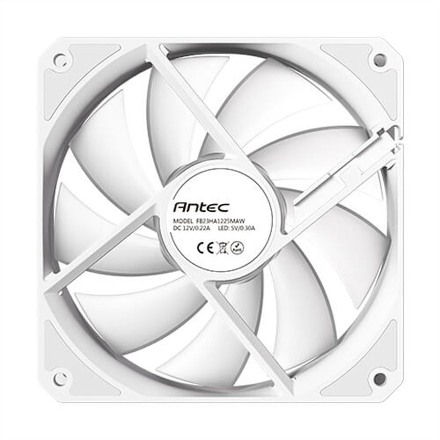 ANTEC P12PWM ARGB White 3PK, Ventilateur de boîtier, blanc