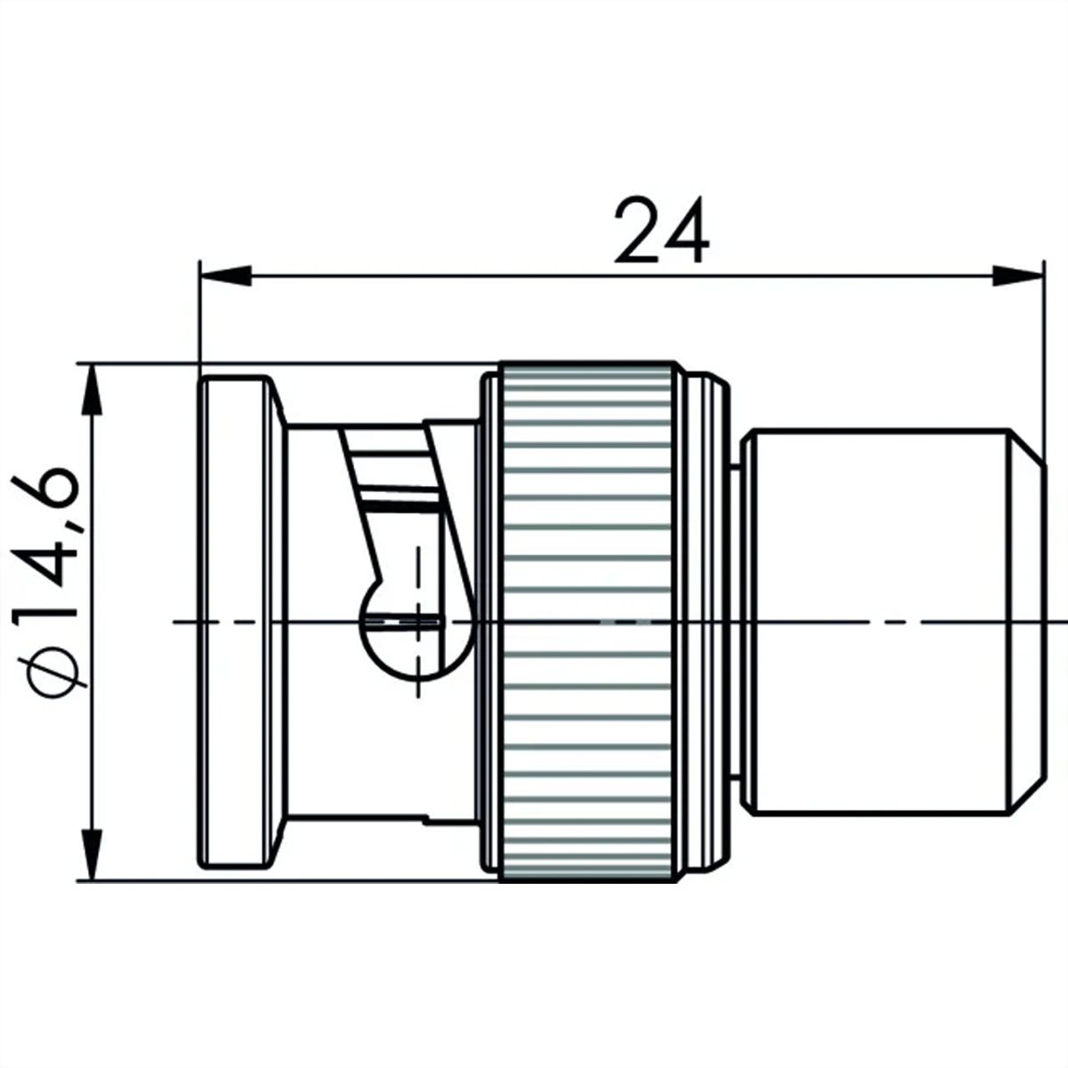 TELEGÄRTNER Résistance de terminaison BNC 50 Ohm