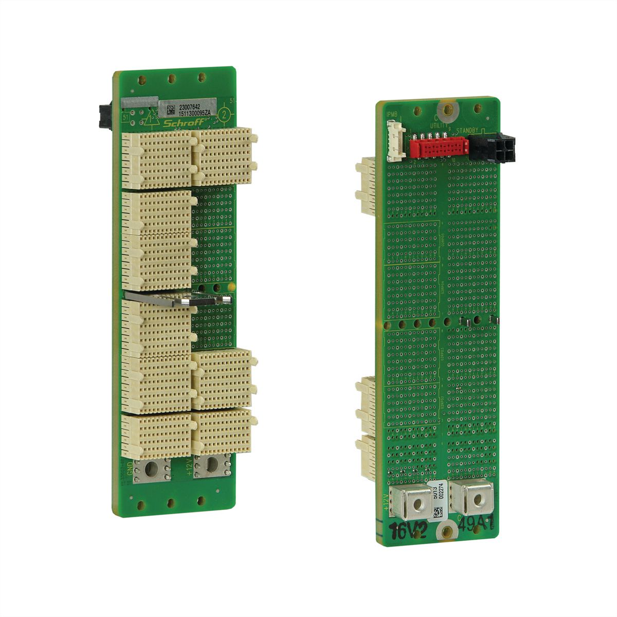 Carte-mère série CPCI SCHROFF, 3 U, 2 slots, System Slot Left, Full-Mesh, sans RIO