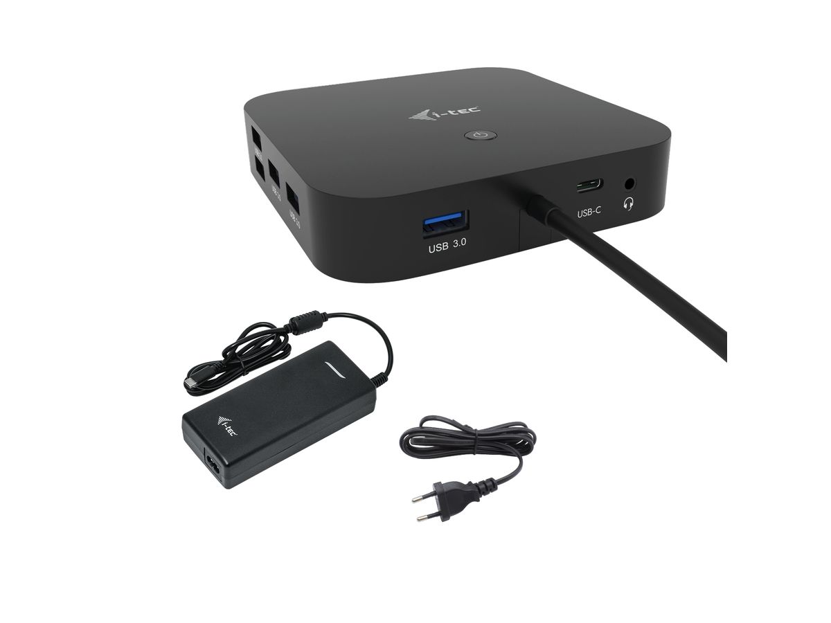 i-tec USB-C HDMI DP Docking Station with Power Delivery 100 W + Universal Charger 100 W