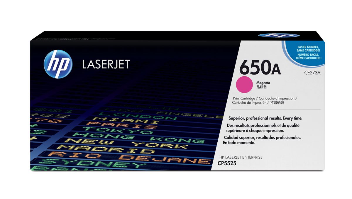 HP 650A toner LaserJet magenta authentique