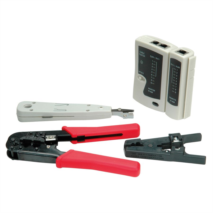 VALUE Set d'outillage réseau, 4 pièces