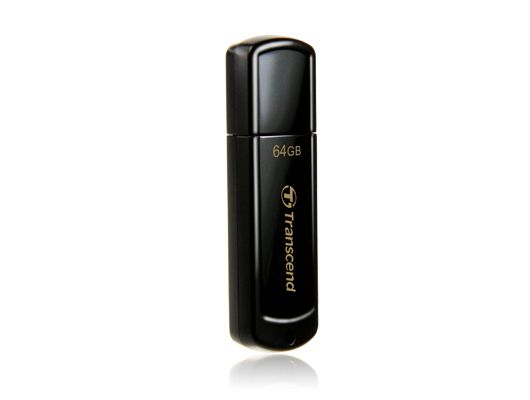 Transcend JetFlash 350 lecteur USB flash 64 Go USB Type-A 2.0 Noir