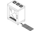 Kit de filtre à air SCHROFF Epcase pour valise 19'' 500-600D (x3)