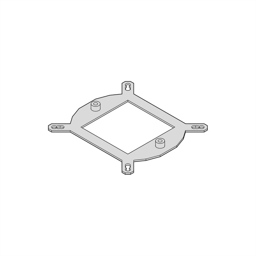 Support de montage SCHROFF Interscale pour conducteur thermique flexible (FHC) de 70 mm, CPU Intel