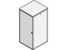 Porte Eurorack SCHROFF en acier, angle d'ouverture 120°, RAL 7021, 16 U 600W