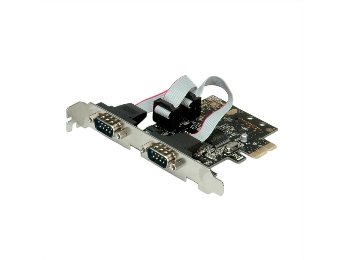 VALUE Carte PCI-Express 2S, 2x RS232, DB 9