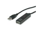 VALUE Prolongation active USB 2.0 avec Repeater, noir, 30 m