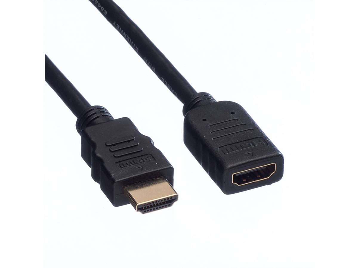 VALUE Câble HDMI High Speed avec Ethernet M/F, 1 m