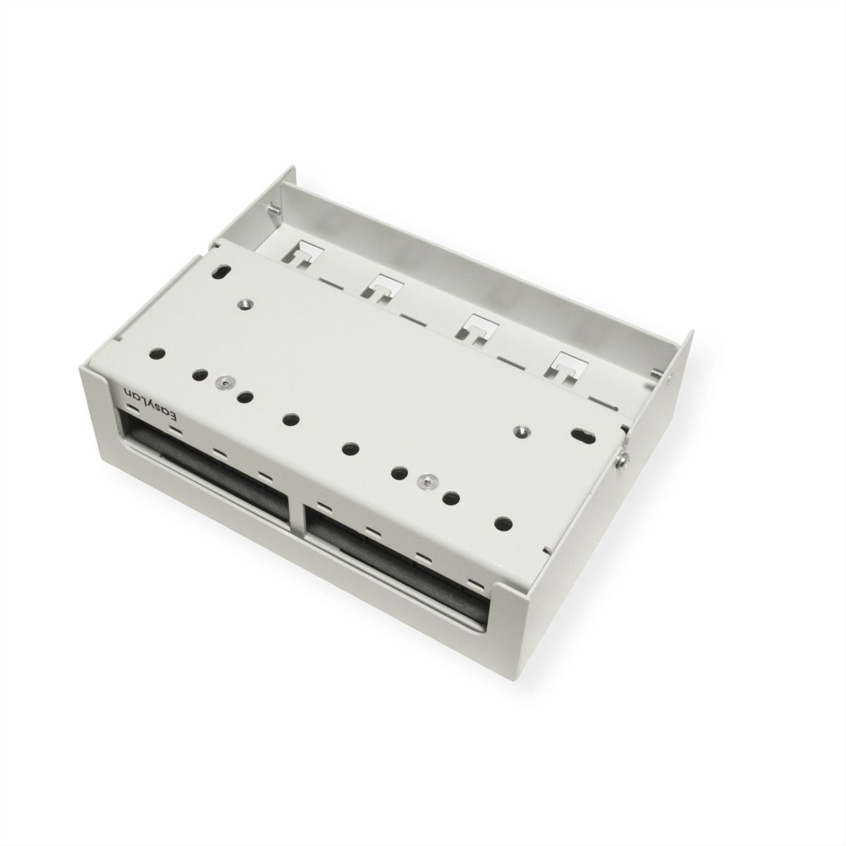EasyLan preLink / fixLink Panneau, 8x Keystone, RAL7035