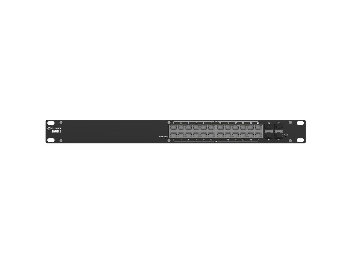 TELTONIKA SWM282 Commutateur PoE+ géré, 24 ports