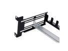 VALUE Cadre de support 19" pour appareils montés sur rail DIN, 3U, noir
